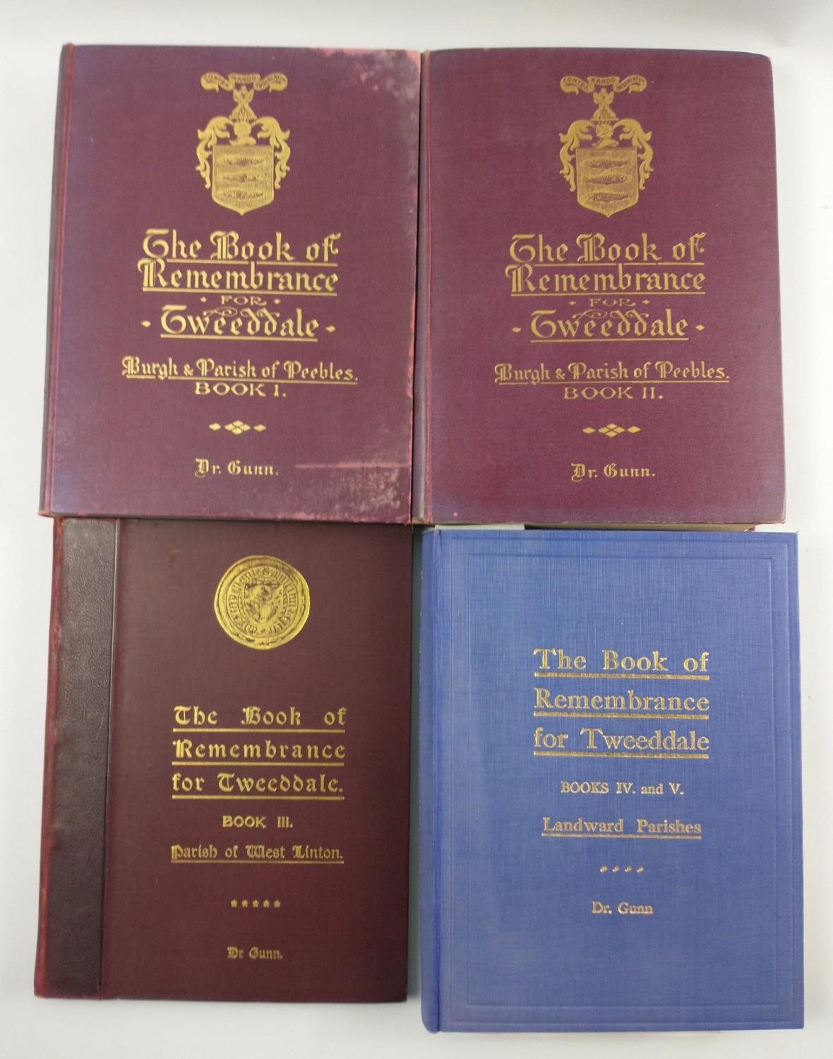 SUPER RARE PUBLICATIONS! LOCAL INTEREST - Dr Clement Gunn Book of Remembrance for Tweeddale,