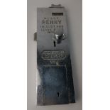 A vintage and collectable coin 'Penny Slot' ETAS No 5 made Loo 'Vacant and Engaged' penny slot lock