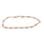 A 750 stamped yellow gold chainlink BRACELET with lobster claw fastening length 20cm, gross weight