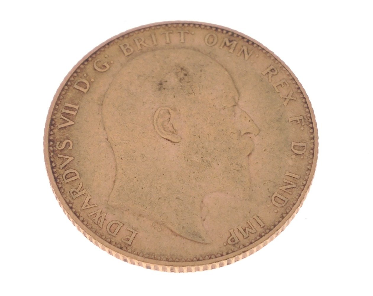 A KING EDWARD 1910 FULL GOLD SOVEREIGN in good condition - last year of his reign. - Image 2 of 2