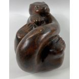 A SUBSTANTIAL AND AN ORIGINAL LAURENCE BRODERICK SCULPTURE 'Little Otter lll 1/7 bronze statue