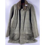 A gent's PADDOCK TWEED showerproof JACKET, size L (approx 46" chest) in lovat green length approx