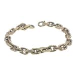 A SUBSTANTIAL Sheffield Crown 375 stamped yellow gold BRACELET 18cm in length weight 39g