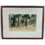 A framed ORIGINAL watercolour by George Alexander Eugene Douglas HAIG, 2nd Earl Haig, OBE, KStJ,