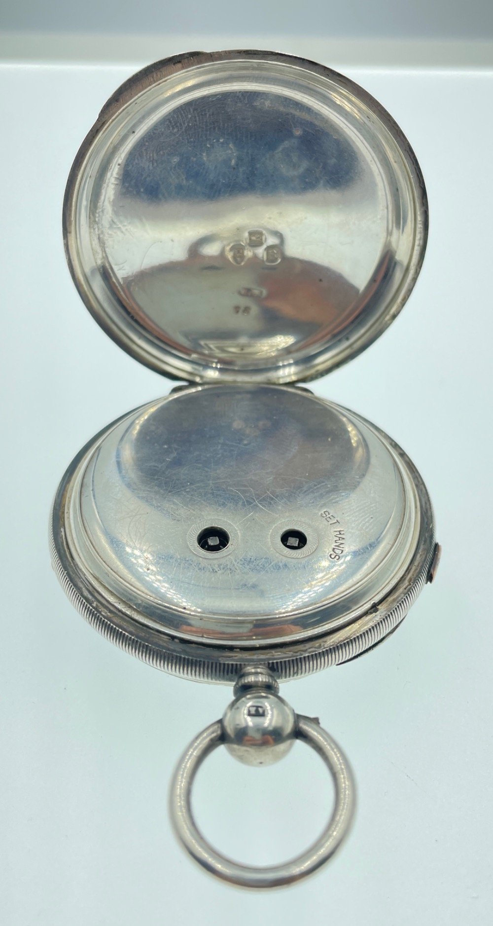 A MARINE CHRONOGRAPH WATCH with key, hallmarked Chester 1885, face measures 6.50cm, gross weight - Image 8 of 28