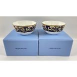 Two WEDGWOOD commemorative boxed CORNUCOPIA small bowls (still in its original wrappers) signed
