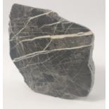 A nicely marbled piece of SCOTTISH AGATE in shades of grey and white 13x10cm