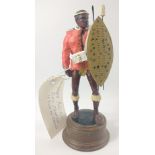 A hand-painted ZULU soldier on stand 24cm high by Peter Hicks