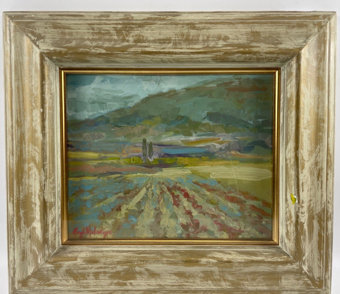 HUGH McINTYRE oil on board 'Wet Morning en Fleur' - dimensions 11" x 9" - Image 6 of 9