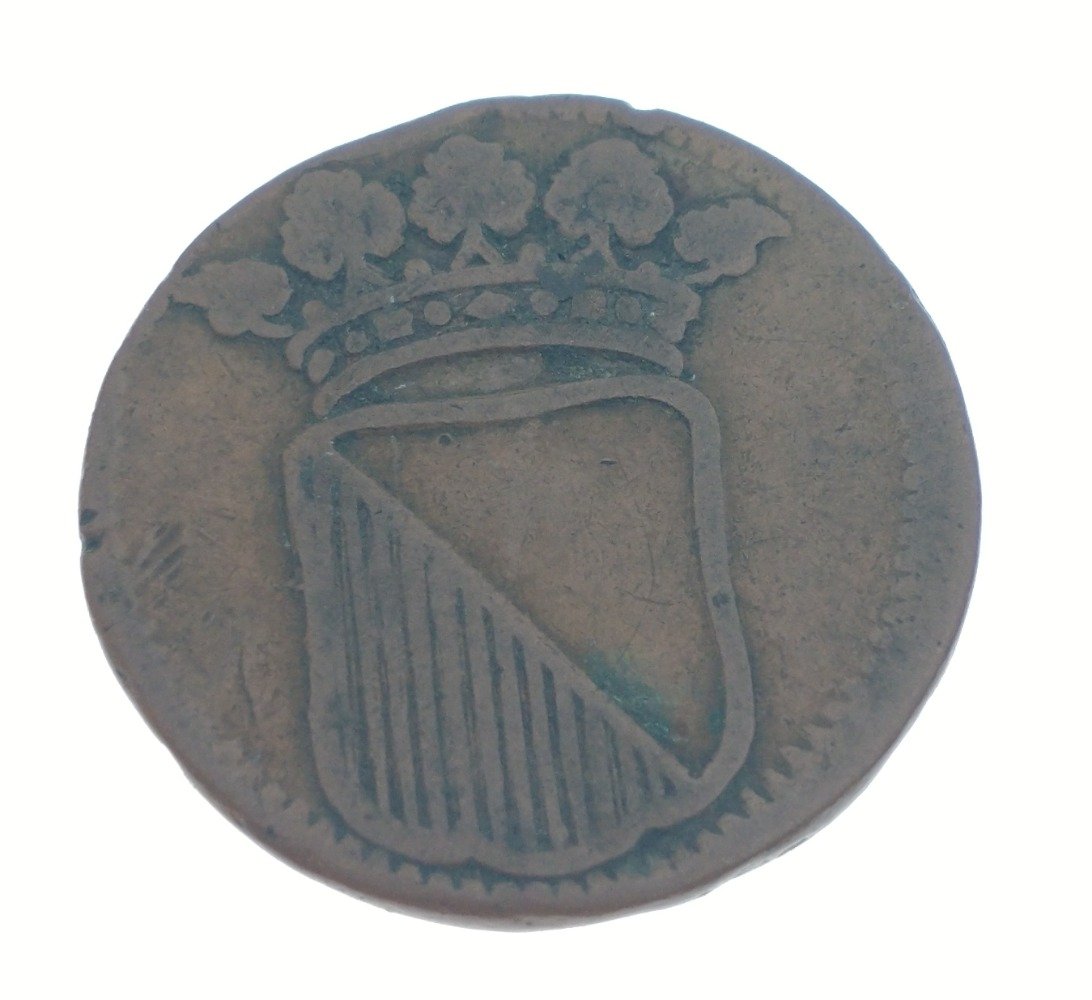 NETHERLANDS, Duit, 1710, STAD UTRECHT Copper coin, 2.25mm diameter - Crowned arms of Utrech - coin - Image 3 of 4