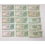 Collection of Scottish paper banknotes to include 2x Â£1 Royal Bank of Scotland Limited