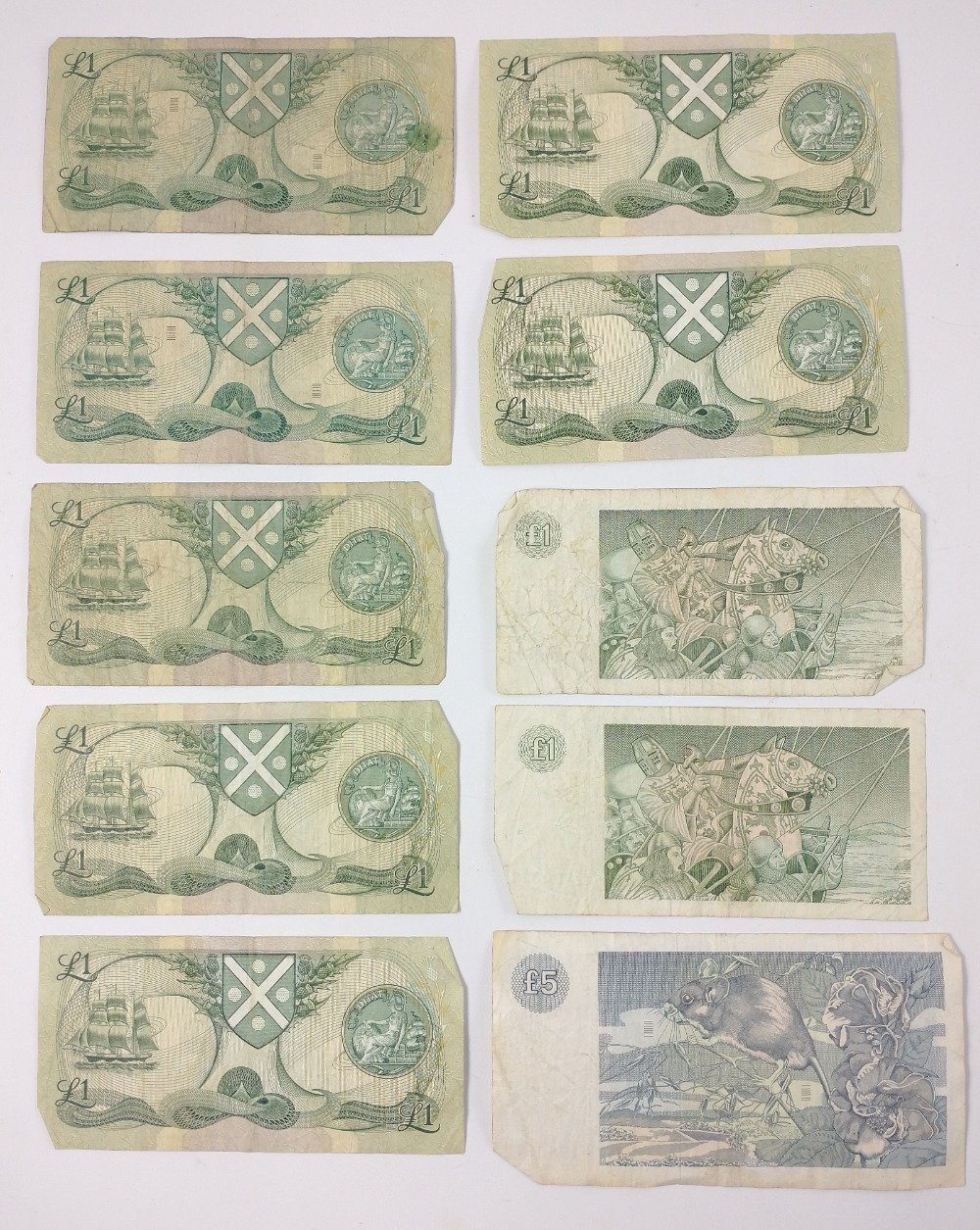 Collection of Scottish paper bank notes to include 3 Â£1 Bank of Scotland notes dated 1988, - Image 4 of 4