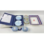 WONDERFUL WEDGWOOD boxed sets to include Bank Of Scotland Tercentenary 1695-1995 'Friend For Life