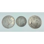 A collection of WORLD coinage to include a MEXICAN 1874 8 REALES silver coin weight 26.61g approx,