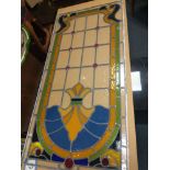 Fantastic stained glass panel with Toucan style birds, a definite view on viewing day! Will look