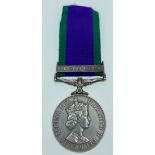 A Campaign Service medal with Northern Ireland bar (24327365) awarded to Pte J McPhee A & SH
