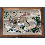 A large quality pub RAMSDEN'S mirror, 90x65cm approx, advertising RAMSDENS BREWERY