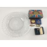 Collection of coronation ware to include Union Jack money tin, Queen Elizabeth II coronation