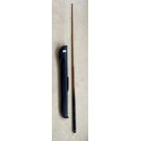 A nice vintage SNOOKER cue by BCE custom cues labelled JIMMY WHITE dimension 1.47cm length ( cue