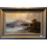 Set of two ANTIQUE oil on canvas paintings One artist I M Anderson the other painting no known