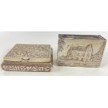 An attractive lot of silver boxes to include a snuff tin stamped 925 with decorative floral design