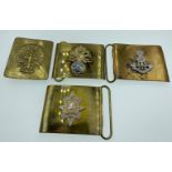 Military belt buckles to include the BLACK WATCH, the GREEN HOWARDS, the ROYAL REGIMENT OF