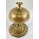 MASONIC INTEREST!A brass style counter top 'service bell' with a MASONIC symbol emblem on the