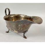 A Sheffield hallmarked silver 1934 sauceboat by silversmith M&W gross weight 95gms