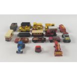 A small collection of mainly MATCHBOX die-cast toy vehicles in PLAYWORN CONDITION(no boxes) to