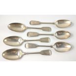 Six WALKER & SONS serving spoons