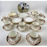 A vintage tea service, no maker's brand but quality nevertheless to include 10 cups, 10 saucers,
