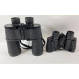 A pair of BERKUT 10 x 50 Russian Federation Binnoculars in a black protective carry-case