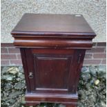 A nice vintage bedside POT CUPBOARD with a concealed drawer