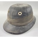 A early 20th century POLO HAT from J Salter & Sons of Aldershot, size 7 1/8