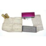 An ANTIQUE 'Wonderful Rice' minute scroll letters, 97 in total according to the writings on the