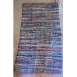 A nice rag-style multicoloured rug