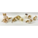 Trully CUTE, collection of six cat/ kitten figures