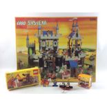 SUPER LEGO a boxed Royal Knights Castle (ref 6090) plus a Vintage Knights Twin Arm Launcher (ref