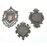 Trio of Larger Silver Medals all relating to early 1900 Bicycle races