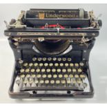 C1935 USA manufactured Underwood 6 typewriter serial in working condition - overall condition is