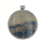 A DAVID SCOTT WALKER silver pendant 2 cm diameter gross weight 14g.