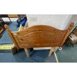 A modern PINE HEADBOARD for a single bed 3ft wide x 2ft tall