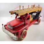 Rare and Substantial 1960s Swedish Brio wooden model fire engine