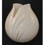 A ROYAL DOULTON 1982 tulip vase Designed as part of the Impressions series by Gerald Gulotta,