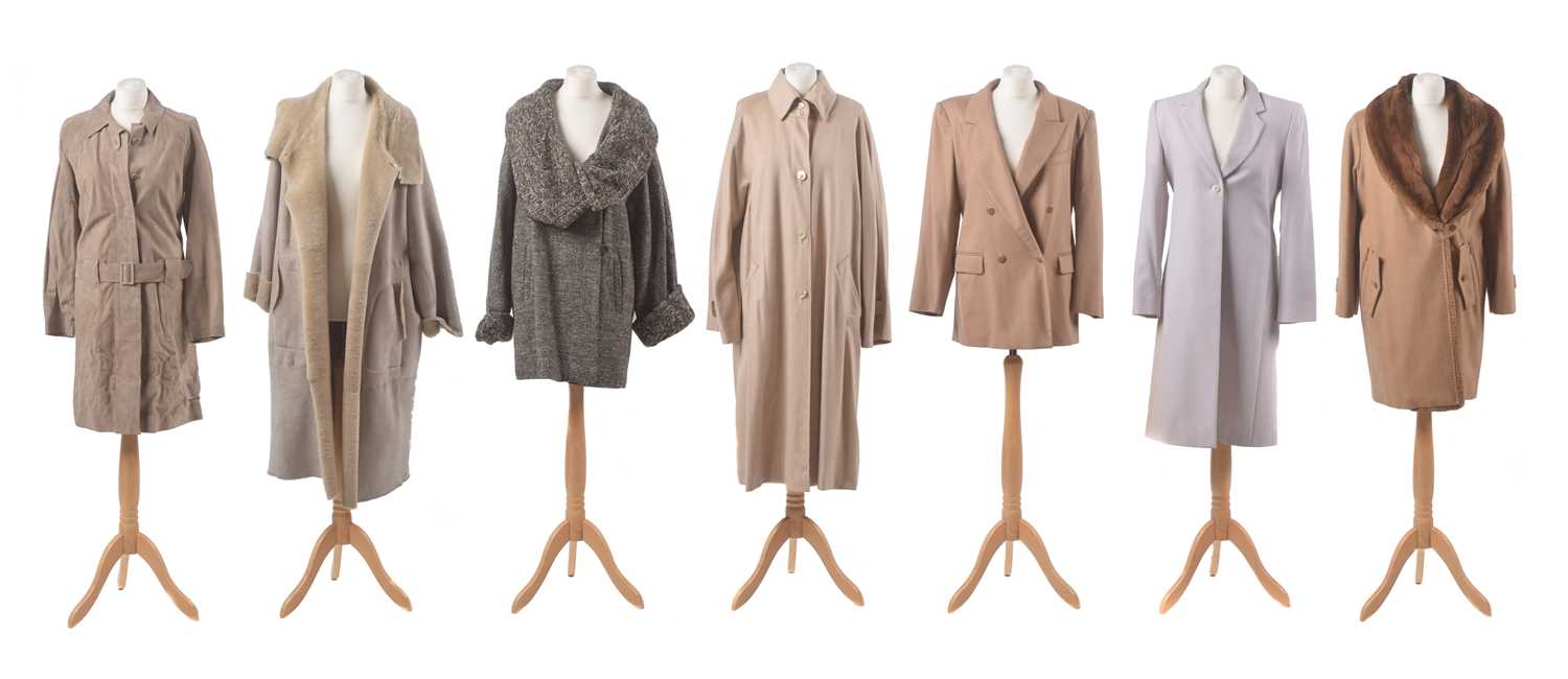 A selection of designer coats,