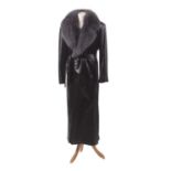 A leather coat by Vericci,