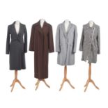Four designer coats,