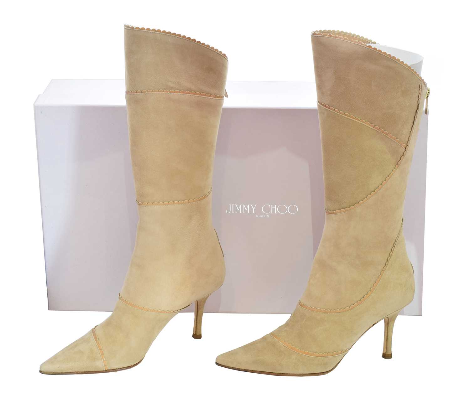 A pair of Jimmy Choo heeled boots,