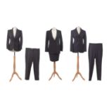 Three designer suits,