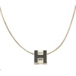 A Hermès Cube H necklace,